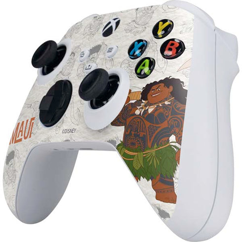 Disney Princess Moana Maui Pattern Xbox Series S Controller Skin