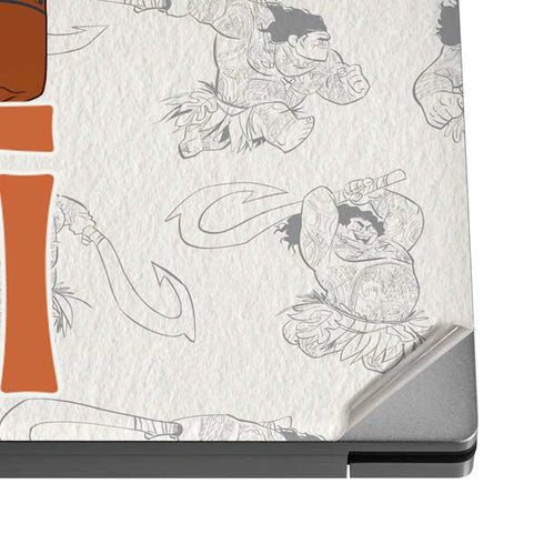 Disney Princess Moana Maui Pattern Dell XPS Skin