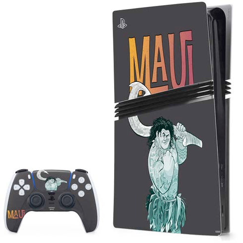 Disney Princess Moana Maui PS5 Pro Bundle Skin