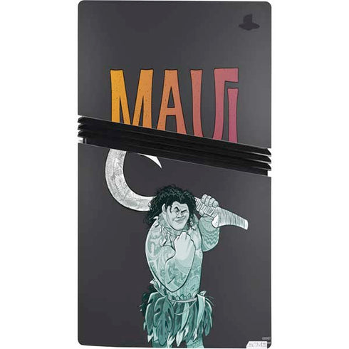 Disney Princess Moana Maui PS5 Pro Console Skin
