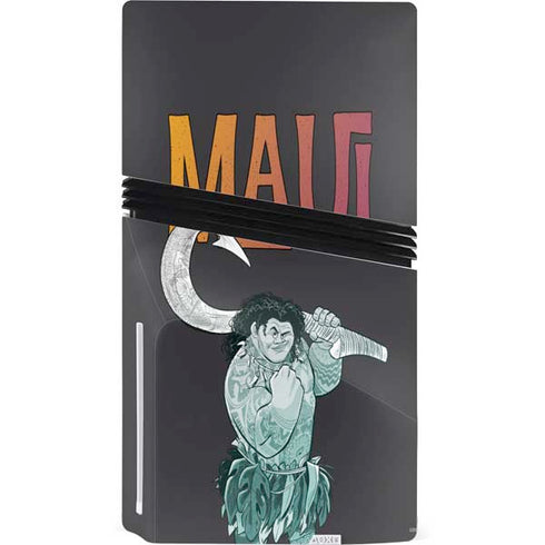Disney Princess Moana Maui PS5 Pro Disk Console Skin