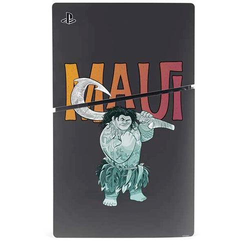 Disney Princess Moana Maui PS5 Slim Disk Bundle Skin