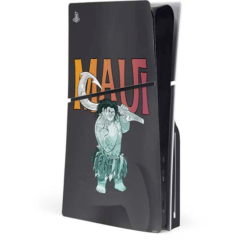 Disney Princess Moana Maui PS5 Slim Disk Console Skin