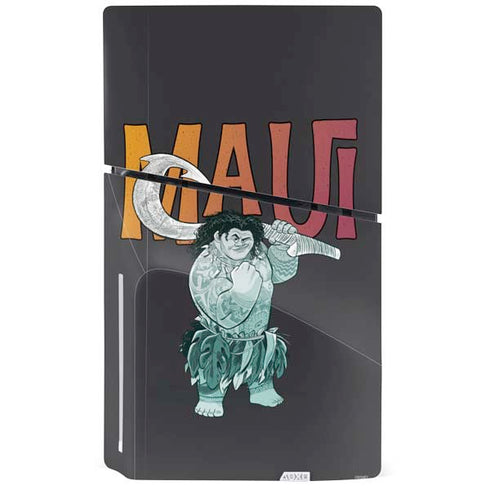 Disney Princess Moana Maui PS5 Slim Disk Console Skin