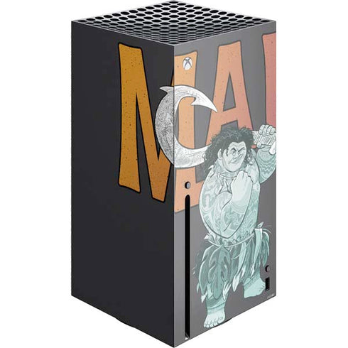 Disney Princess Moana Maui Xbox Series X Console Skin