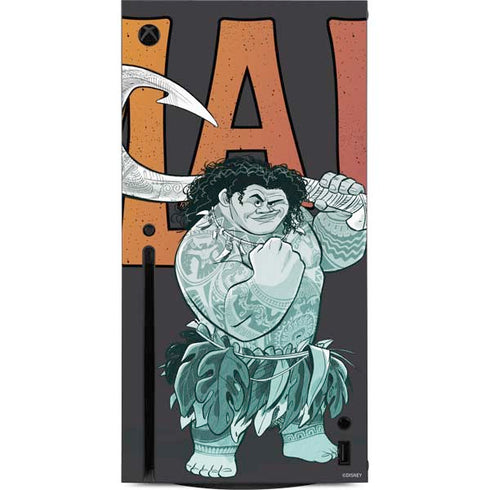 Disney Princess Moana Maui Xbox Series X Console Skin
