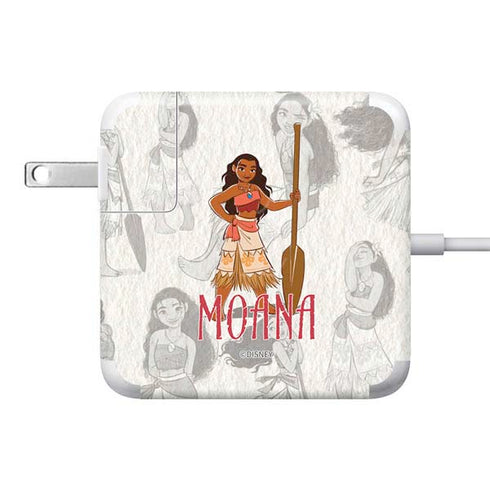 Disney Princess Moana Pattern 85W Power Adapter (15 and 17 inch MacBook Pro Charger) Skin