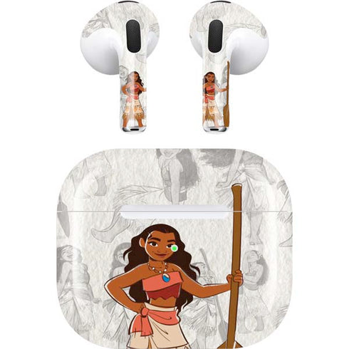 Disney Princess Moana Pattern Apple AirPods (3rd Gen 2021) Skin