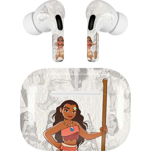 Disney Princess Moana Pattern Apple AirPods Pro Skin