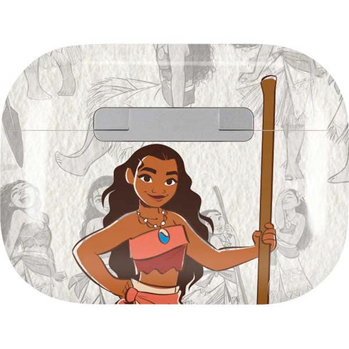 Disney Princess Moana Pattern Apple AirPods Pro Skin