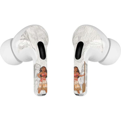 Disney Princess Moana Pattern Apple AirPods Pro Skin