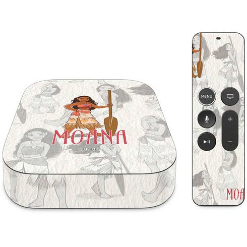 Disney Princess Moana Pattern Apple TV Skin