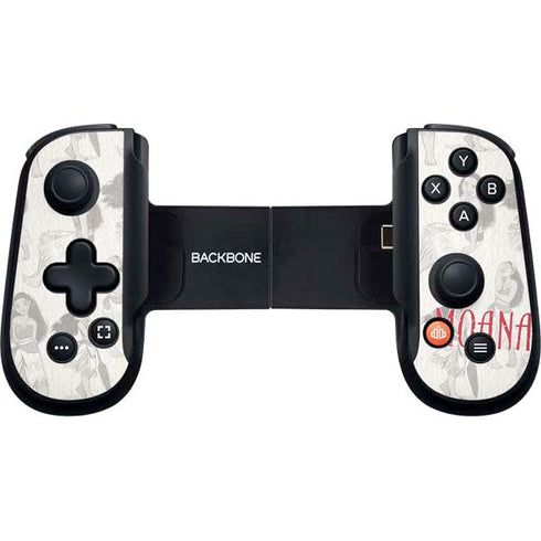 Disney Princess Moana Pattern Backbone One for iPhone Game Controller Skin