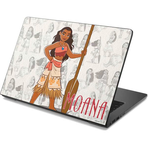 Disney Princess Moana Pattern Dell Chromebook Skin