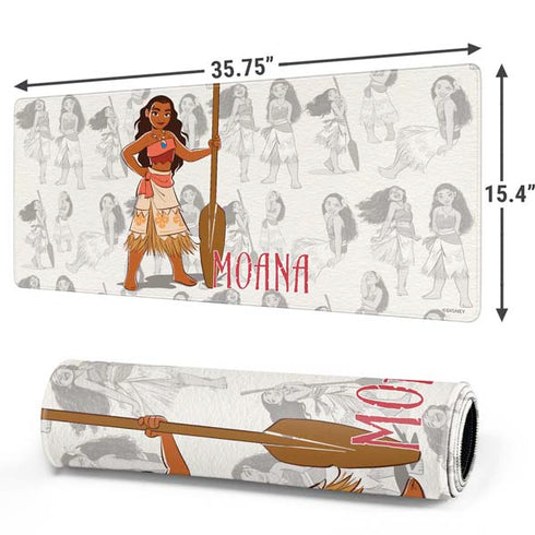 Disney Princess Moana Pattern Gaming Mouse Pad