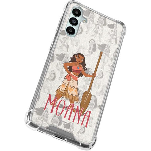 Disney Princess Moana Pattern Gabb Phone 4 Clear Case