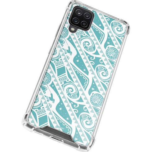 Disney Princess Moana Pattern Galaxy A12 Clear Case