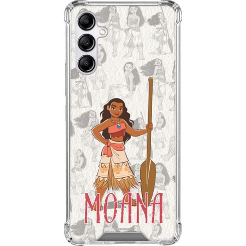 Disney Princess Moana Pattern Galaxy A14 5G Clear Case