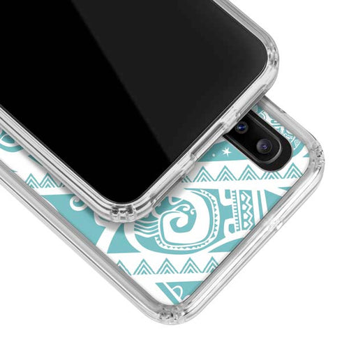 Disney Princess Moana Pattern Galaxy A20 Clear Case