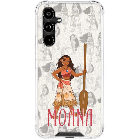 Disney Princess Moana Pattern Galaxy A54 5G Clear Case