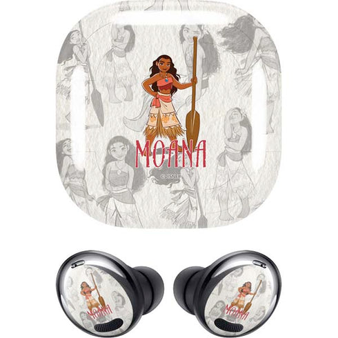 Disney Princess Moana Pattern Galaxy Buds Pro Skin