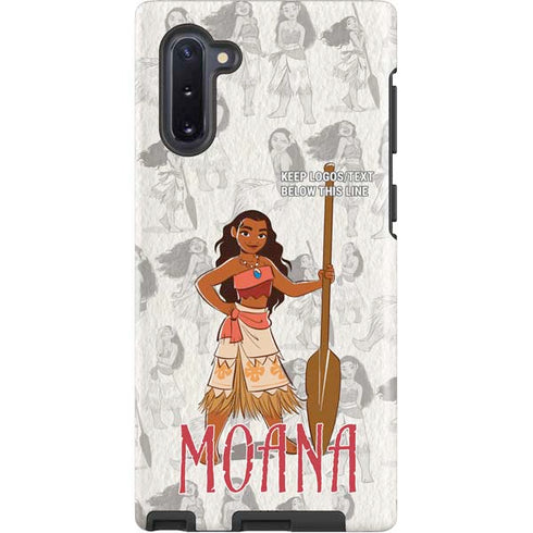 Disney Princess Moana Pattern Galaxy Note 10 Pro Case