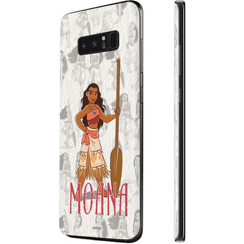 Disney Princess Moana Pattern Galaxy Note 8 Skin
