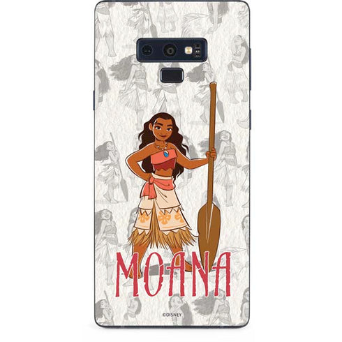 Disney Princess Moana Pattern Galaxy Note 9 Skin