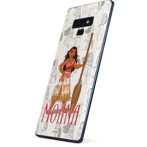 Disney Princess Moana Pattern Galaxy Note 9 Skin