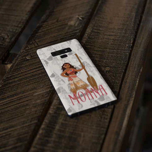 Disney Princess Moana Pattern Galaxy Note 9 Skin