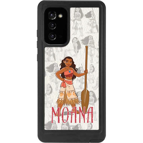 Disney Princess Moana Pattern Galaxy Note20 5G Waterproof Case