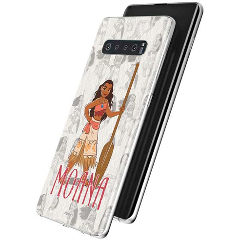 Disney Princess Moana Pattern Galaxy S10 Plus Skin