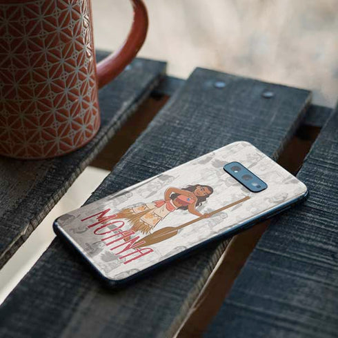 Disney Princess Moana Pattern Galaxy S10e Skin