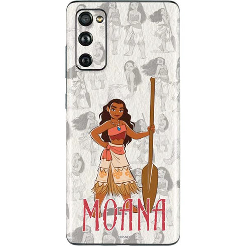 Disney Princess Moana Pattern Galaxy S20 Fan Edition Skin