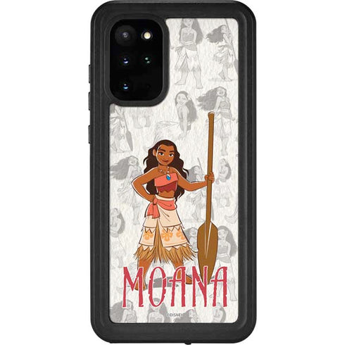 Disney Princess Moana Pattern Galaxy S20 Plus Waterproof Case