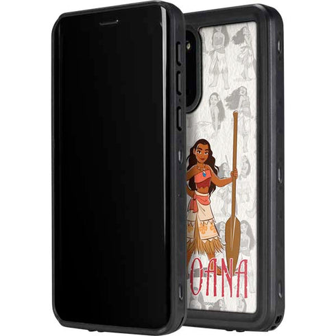 Disney Princess Moana Pattern Galaxy S20 Plus Waterproof Case