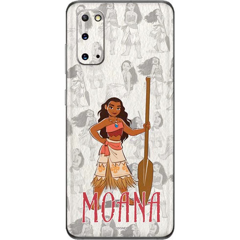 Disney Princess Moana Pattern Galaxy S20 Skin