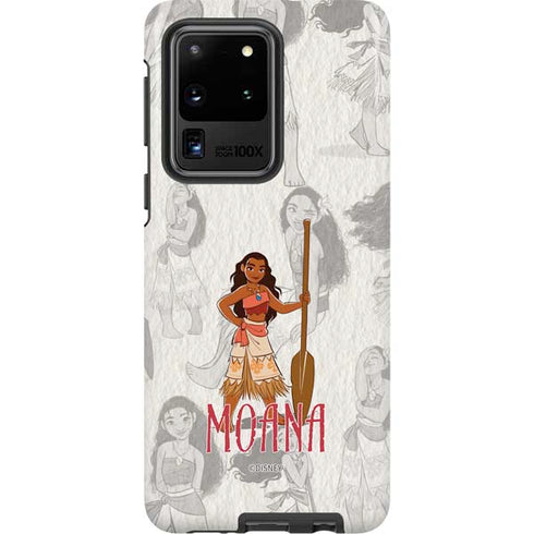 Disney Princess Moana Pattern Galaxy S20 Ultra 5G Pro Case