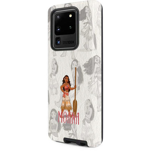 Disney Princess Moana Pattern Galaxy S20 Ultra 5G Pro Case
