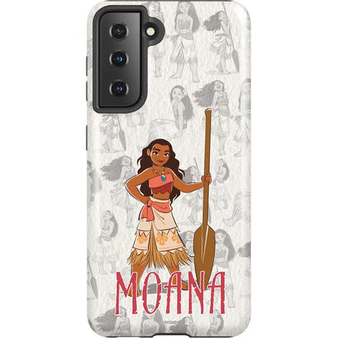 Disney Princess Moana Pattern Galaxy S21 5G Pro Case
