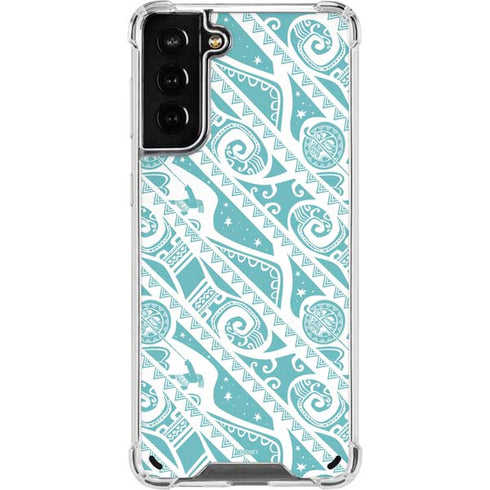 Disney Princess Moana Pattern Galaxy S21 Plus 5G Clear Case