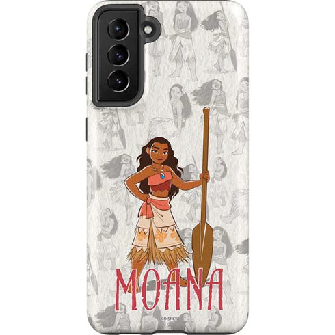 Disney Princess Moana Pattern Galaxy S21 Plus 5G Pro Case