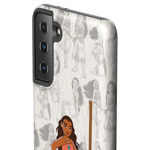 Disney Princess Moana Pattern Galaxy S21 Plus 5G Pro Case
