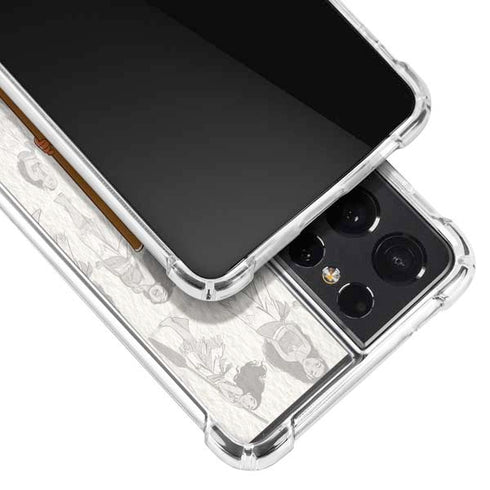 Disney Princess Moana Pattern Galaxy S21 Ultra 5G Clear Case