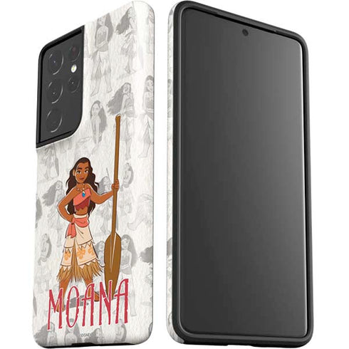 Disney Princess Moana Pattern Galaxy S21 Ultra 5G Pro Case
