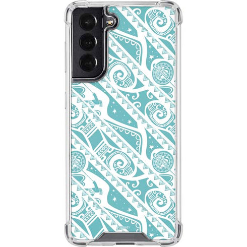 Disney Princess Moana Pattern Galaxy S22 Clear Case