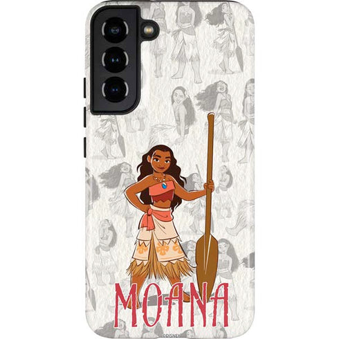 Disney Princess Moana Pattern Galaxy S22 Plus Pro Case