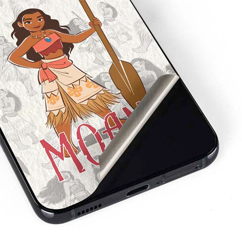 Disney Princess Moana Pattern Galaxy S22 Plus Skin