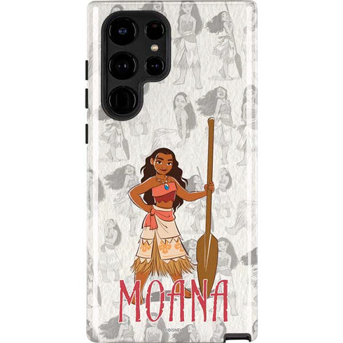 Disney Princess Moana Pattern Galaxy S22 Ultra Pro Case