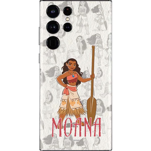 Disney Princess Moana Pattern Galaxy S22 Ultra Skin